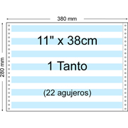 BASIC PAPEL CONTINUO PAUTADO 11" x 38cm 1T 2.500-PACK 1138P1